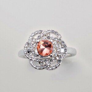 Blushing Bloom Pavé Ring~sz6